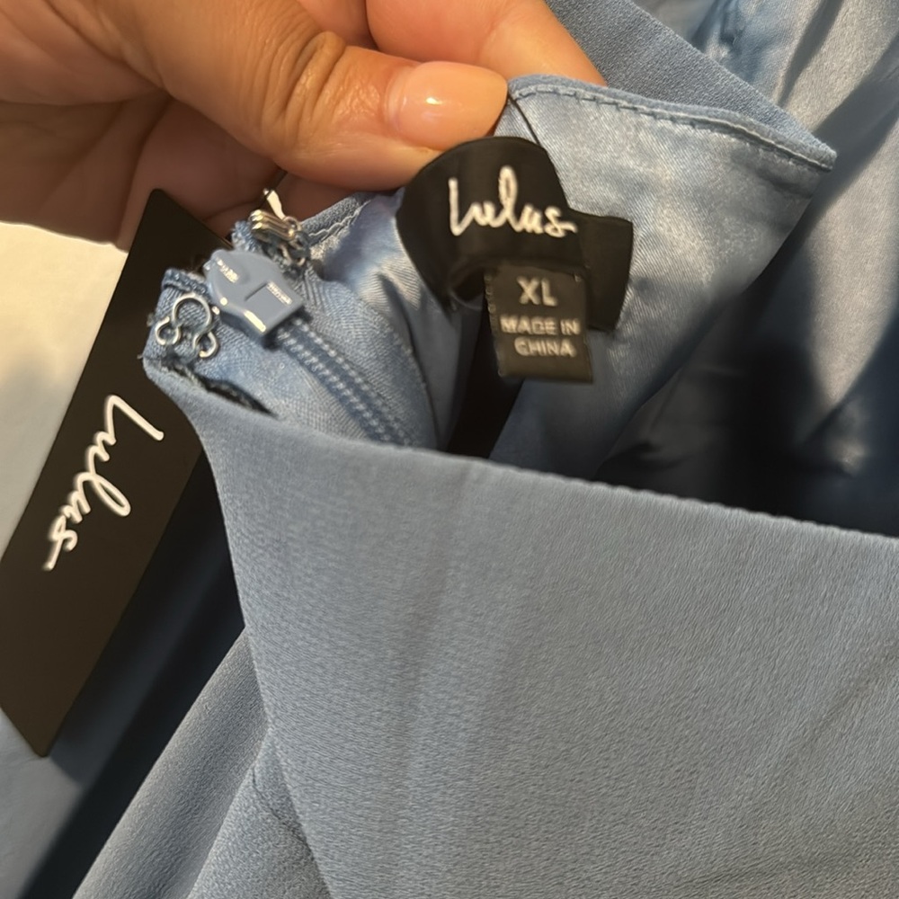 Steel blue maxi dress - Picture 4 of 5